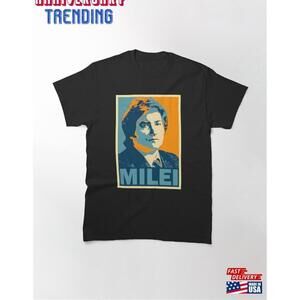 Milei Argentina Flag Colors Classic Tshirt